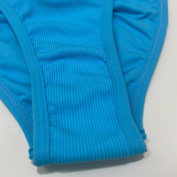 L Space Bikini Womens Frenchi Blue Bitsy Cut Swim Bottom Small - Picture 4 of 9